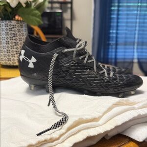 Under Armour Black and White Soccer Cleats